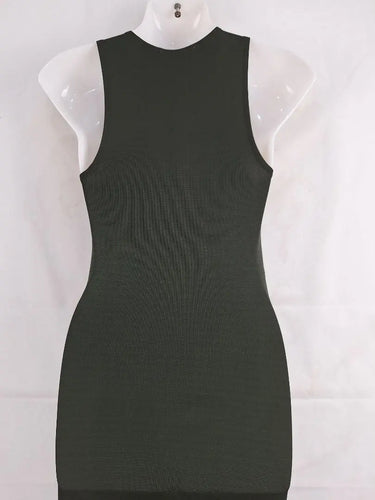 Saba Khaki Fitted Column Maxi Dress Size XS by SwapUp-Online Second Hand Store-Online Thrift Store