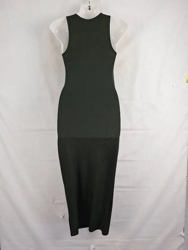 Saba Khaki Fitted Column Maxi Dress Size XS by SwapUp-Online Second Hand Store-Online Thrift Store