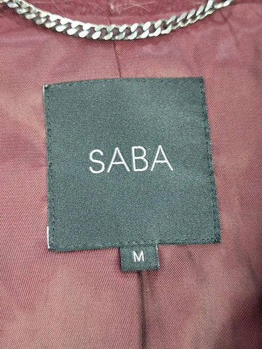 Saba Maroon Felted Drape Coat Size M by SwapUp-Online Second Hand Store-Online Thrift Store