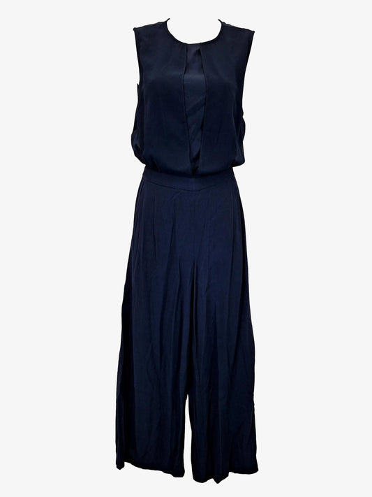 Saba Navy Back Mesh Jumpsuit Size 8 by SwapUp-Online Second Hand Store-Online Thrift Store