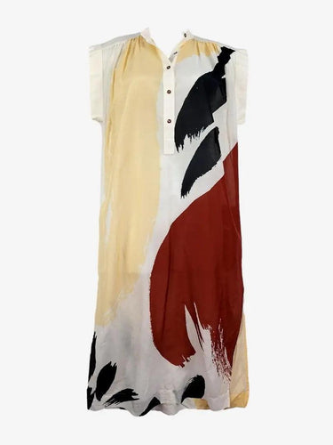 Saba Slightly Sheer Silk Blend Resort Midi Dress Size 10 by SwapUp-Online Second Hand Store-Online Thrift Store