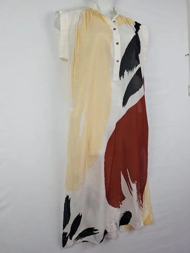 Saba Slightly Sheer Silk Blend Resort Midi Dress Size 10 by SwapUp-Online Second Hand Store-Online Thrift Store