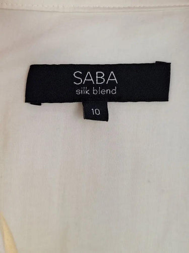 Saba Slightly Sheer Silk Blend Resort Midi Dress Size 10 by SwapUp-Online Second Hand Store-Online Thrift Store