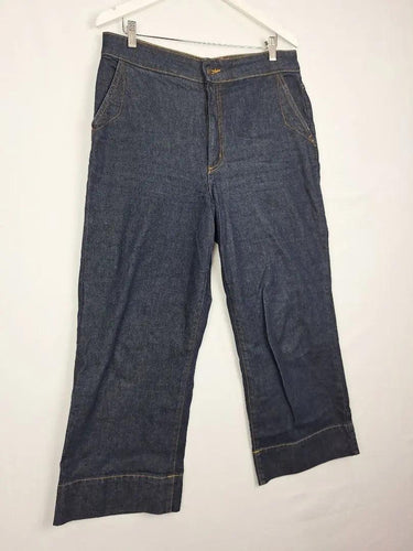 Saba The Ava Indigo Cropped Denim Jeans Size 16 by SwapUp-Online Second Hand Store-Online Thrift Store