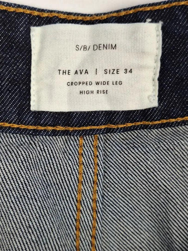 Saba The Ava Indigo Cropped Denim Jeans Size 16 by SwapUp-Online Second Hand Store-Online Thrift Store