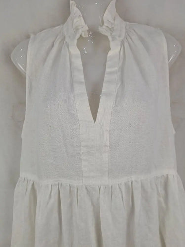 Saba V Neck Linen Mini Dress Size S by SwapUp-Online Second Hand Store-Online Thrift Store