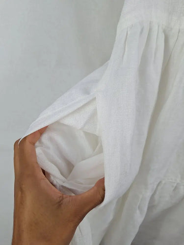 Saba V Neck Linen Mini Dress Size S by SwapUp-Online Second Hand Store-Online Thrift Store