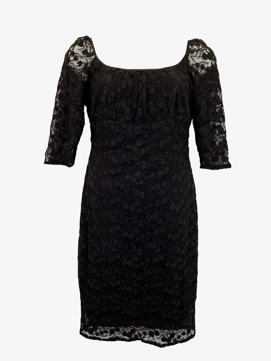 Sacha Drake Pirandello Floral Lace Midi Dress Size 16 by SwapUp-Online Second Hand Store-Online Thrift Store