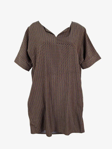 Sadie Relaxed V Neck Mini Dress Size 8 by SwapUp-Online Second Hand Store-Online Thrift Store