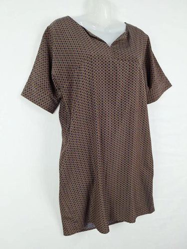 Sadie Relaxed V Neck Mini Dress Size 8 by SwapUp-Online Second Hand Store-Online Thrift Store