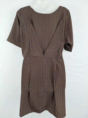 Sadie Relaxed V Neck Mini Dress Size 8 by SwapUp-Online Second Hand Store-Online Thrift Store