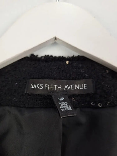 Saks Fifth Avenue Shimmer Boucle Thick Double Pocket Jacket Size S by SwapUp-Online Second Hand Store-Online Thrift Store