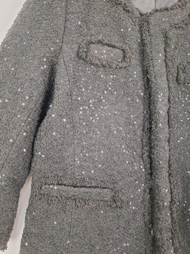 Saks Fifth Avenue Shimmer Boucle Thick Double Pocket Jacket Size S by SwapUp-Online Second Hand Store-Online Thrift Store