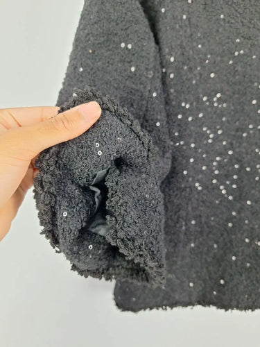 Saks Fifth Avenue Shimmer Boucle Thick Double Pocket Jacket Size S by SwapUp-Online Second Hand Store-Online Thrift Store
