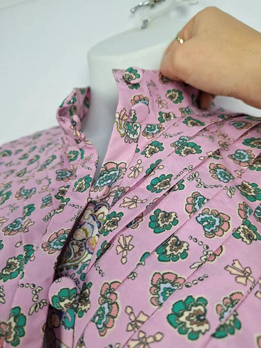 Sally Phillips Pretty In Pink Pleated Mini Dress Size 12 by SwapUp-Online Second Hand Store-Online Thrift Store