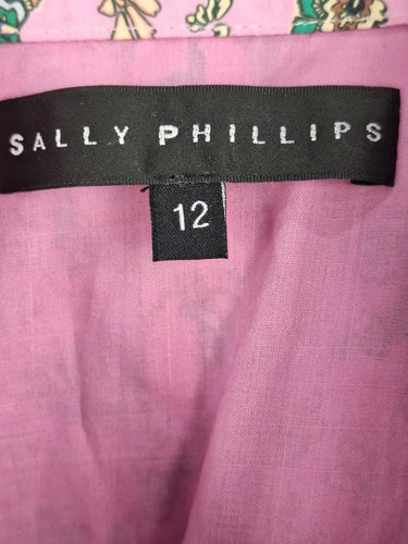 Sally Phillips Pretty In Pink Pleated Mini Dress Size 12 by SwapUp-Online Second Hand Store-Online Thrift Store