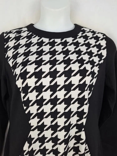Sandra Darren Houndstooth Print Pencil Dress Size 14 by SwapUp-Online Second Hand Store-Online Thrift Store