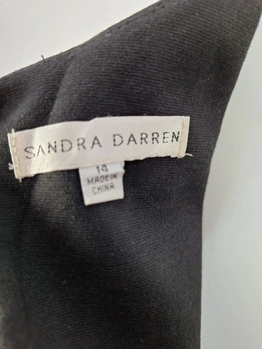 Sandra Darren Houndstooth Print Pencil Dress Size 14 by SwapUp-Online Second Hand Store-Online Thrift Store
