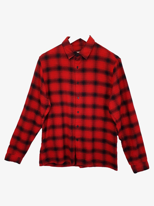 Sandro Check Classic Shirt Size M by SwapUp-Online Second Hand Store-Online Thrift Store