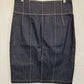 Sass & Bide Denim Stitch Midi Skirt Size 16 by SwapUp-Online Second Hand Store-Online Thrift Store
