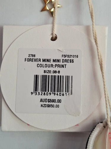 Sass & Bide Forever Mine Belted Print Mini Dress Size 8 by SwapUp-Online Second Hand Store-Online Thrift Store