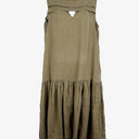 Sass & Bide Khaki Drop Waist Linen Dress Size S by SwapUp-Online Second Hand Store-Online Thrift Store