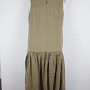 Sass & Bide Khaki Drop Waist Linen Dress Size S by SwapUp-Online Second Hand Store-Online Thrift Store