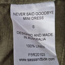 Sass & Bide Khaki Drop Waist Linen Dress Size S by SwapUp-Online Second Hand Store-Online Thrift Store
