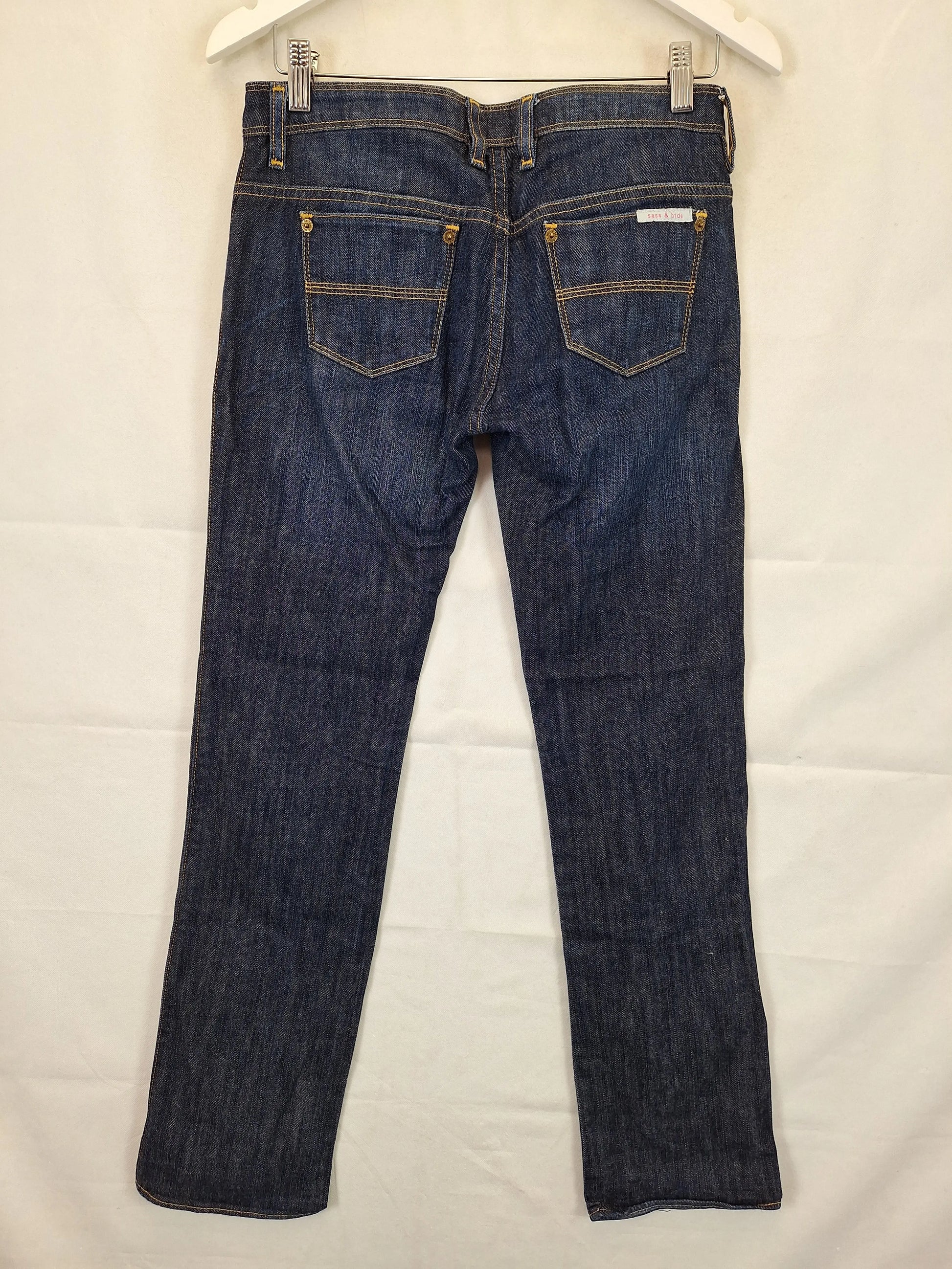 Sass & Bide Stylish Y2k Straight Leg  Jeans Size 8 by SwapUp-Online Second Hand Store-Online Thrift Store