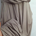 Satch Taupe Ruched Strappy Midi Dress Size 10 by SwapUp-Online Second Hand Store-Online Thrift Store