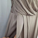 Satch Taupe Ruched Strappy Midi Dress Size 10 by SwapUp-Online Second Hand Store-Online Thrift Store