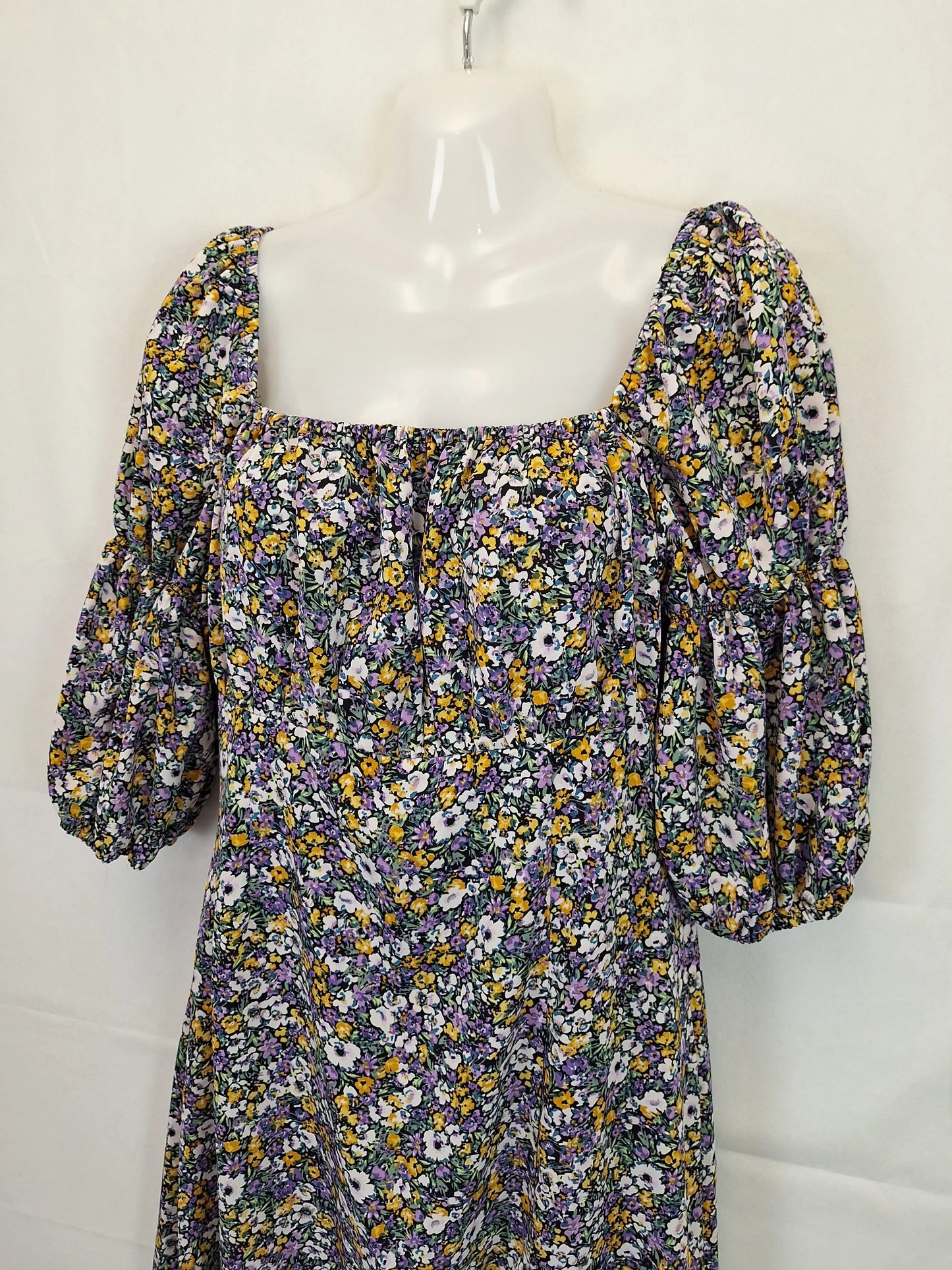 Savel Floral Slit Maxi Dress Size 10 by SwapUp-Online Second Hand Store-Online Thrift Store