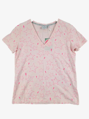 Scamp & Dude Neon Pink Star T-shirt Size M by SwapUp-Online Second Hand Store-Online Thrift Store
