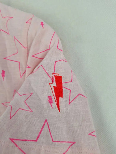 Scamp & Dude Neon Pink Star T-shirt Size M by SwapUp-Online Second Hand Store-Online Thrift Store