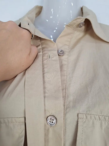 Scanlan Theodore Button-up Billow Shirt Dress Size 10 by SwapUp-Online Second Hand Store-Online Thrift Store