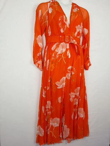 Scanlan Theodore Floaty 2-piece Sheer Maxi Dress Size 12 by SwapUp-Online Second Hand Store-Online Thrift Store