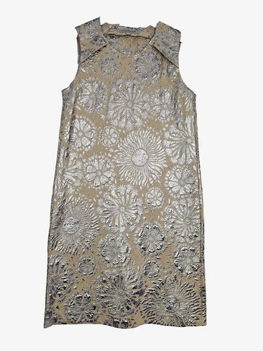 Scanlan Theodore Silver Floral Mini Dress Size 10 by SwapUp-Online Second Hand Store-Online Thrift Store