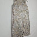 Scanlan Theodore Silver Floral Mini Dress Size 10 by SwapUp-Online Second Hand Store-Online Thrift Store