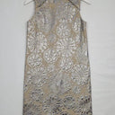 Scanlan Theodore Silver Floral Mini Dress Size 10 by SwapUp-Online Second Hand Store-Online Thrift Store