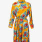 Scanlan Theodore Tangerine Floral Mock Neck Midi Dress Size 8 by SwapUp-Online Second Hand Store-Online Thrift Store