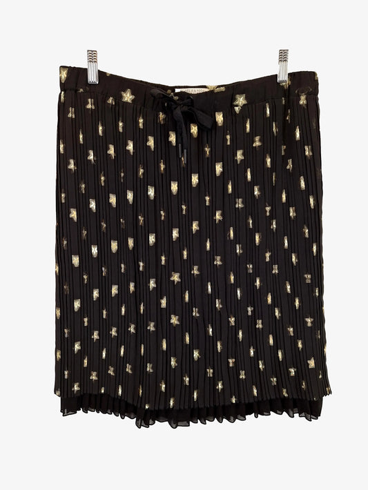 Scotch & Soda Mini Pleat Gold Star Mini Skirt Size L by SwapUp-Online Second Hand Store-Online Thrift Store