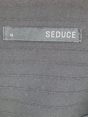Seduce Striped Waist Detail Pencil Mini Skirt Size 10 by SwapUp-Online Second Hand Store-Online Thrift Store