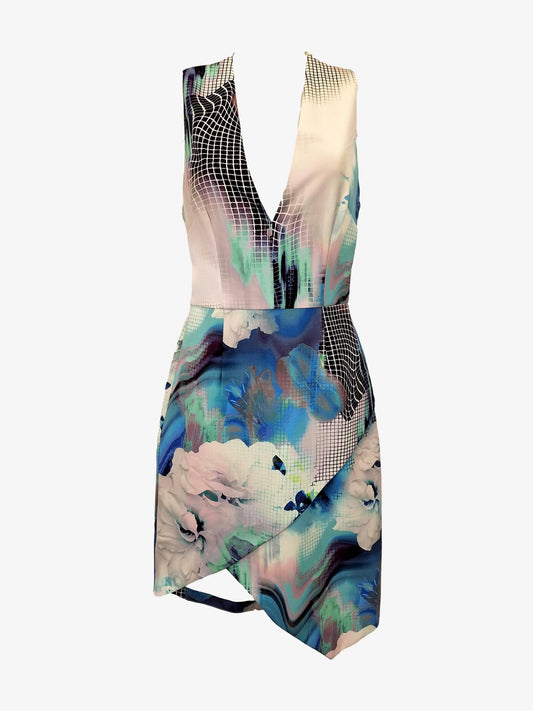 Seduce Tech Flora Midi Dress Size 8 by SwapUp-Online Second Hand Store-Online Thrift Store