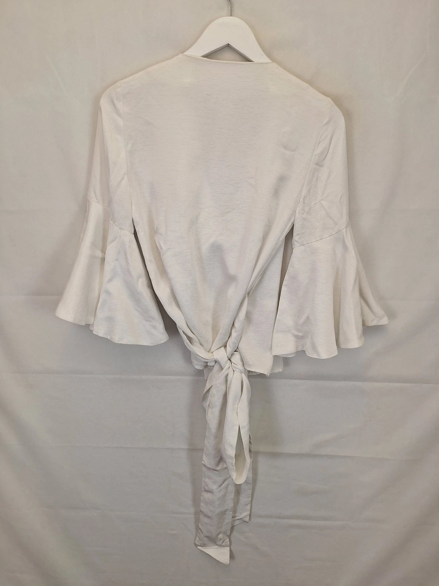 Seed Cream Wrap Top Size 6 by SwapUp-Online Second Hand Store-Online Thrift Store