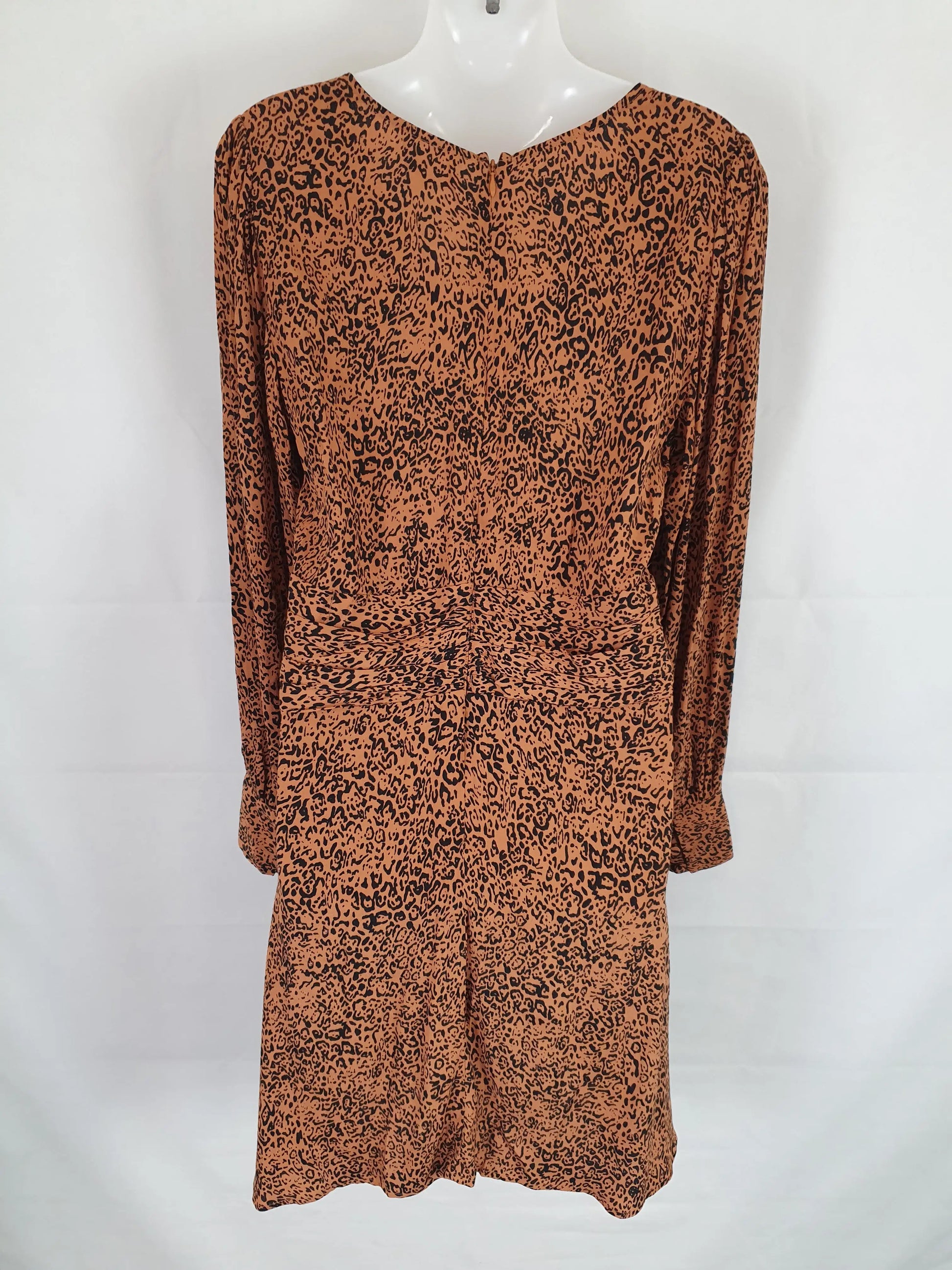 Seed Leopard Print Midi Dress Size 10 by SwapUp-Online Second Hand Store-Online Thrift Store