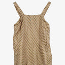 Seed Sand Geometric Loose Fit Linen Tank Top Size 10 by SwapUp-Online Second Hand Store-Online Thrift Store