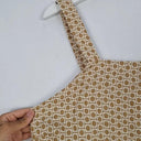 Seed Sand Geometric Loose Fit Linen Tank Top Size 10 by SwapUp-Online Second Hand Store-Online Thrift Store