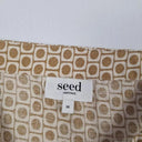 Seed Sand Geometric Loose Fit Linen Tank Top Size 10 by SwapUp-Online Second Hand Store-Online Thrift Store
