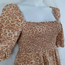 Seed Shirred Animal Print  Casual Midi Dress Size 12 by SwapUp-Online Second Hand Store-Online Thrift Store