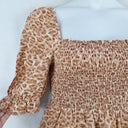Seed Shirred Animal Print  Casual Midi Dress Size 12 by SwapUp-Online Second Hand Store-Online Thrift Store